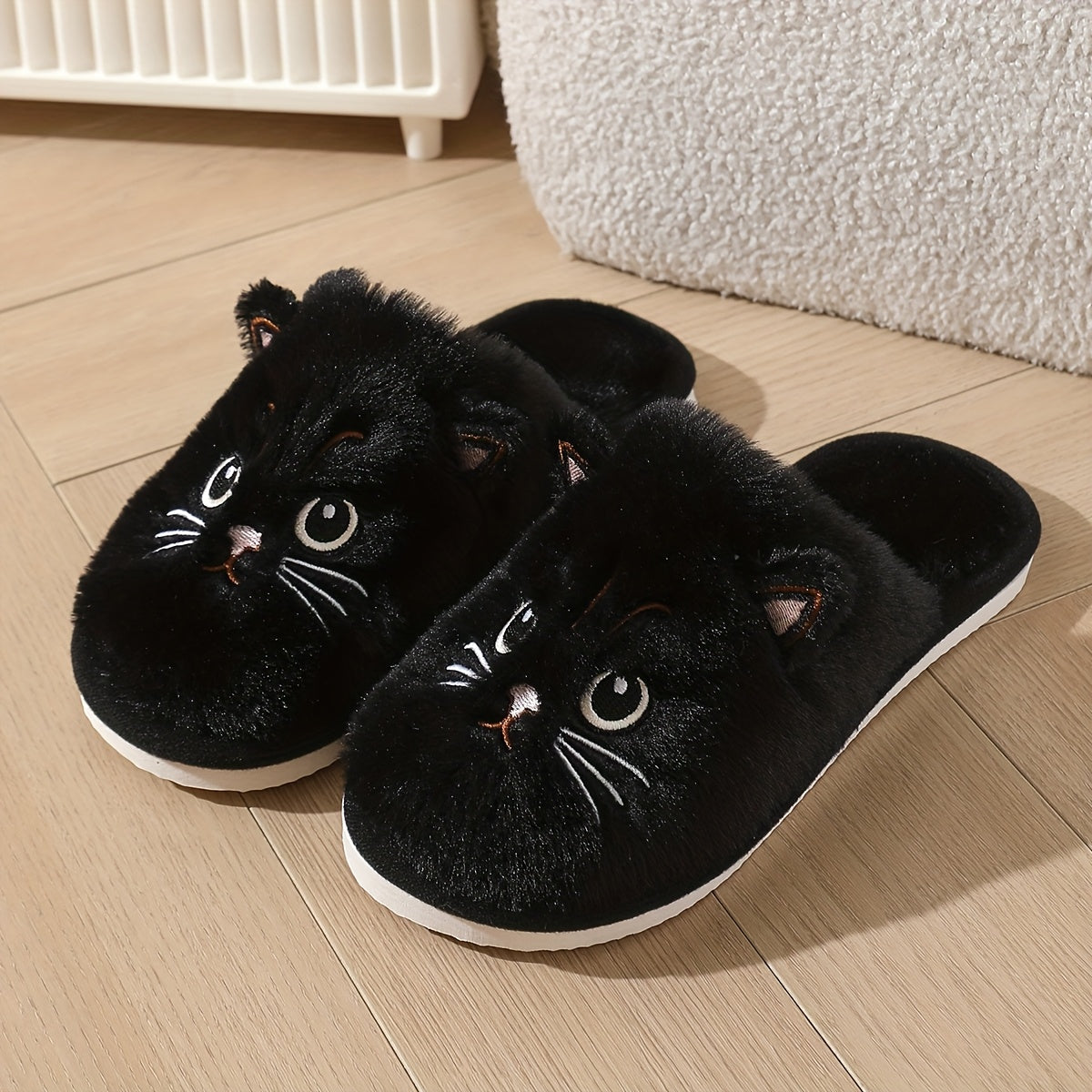Cozy Kitty Plush Slippers