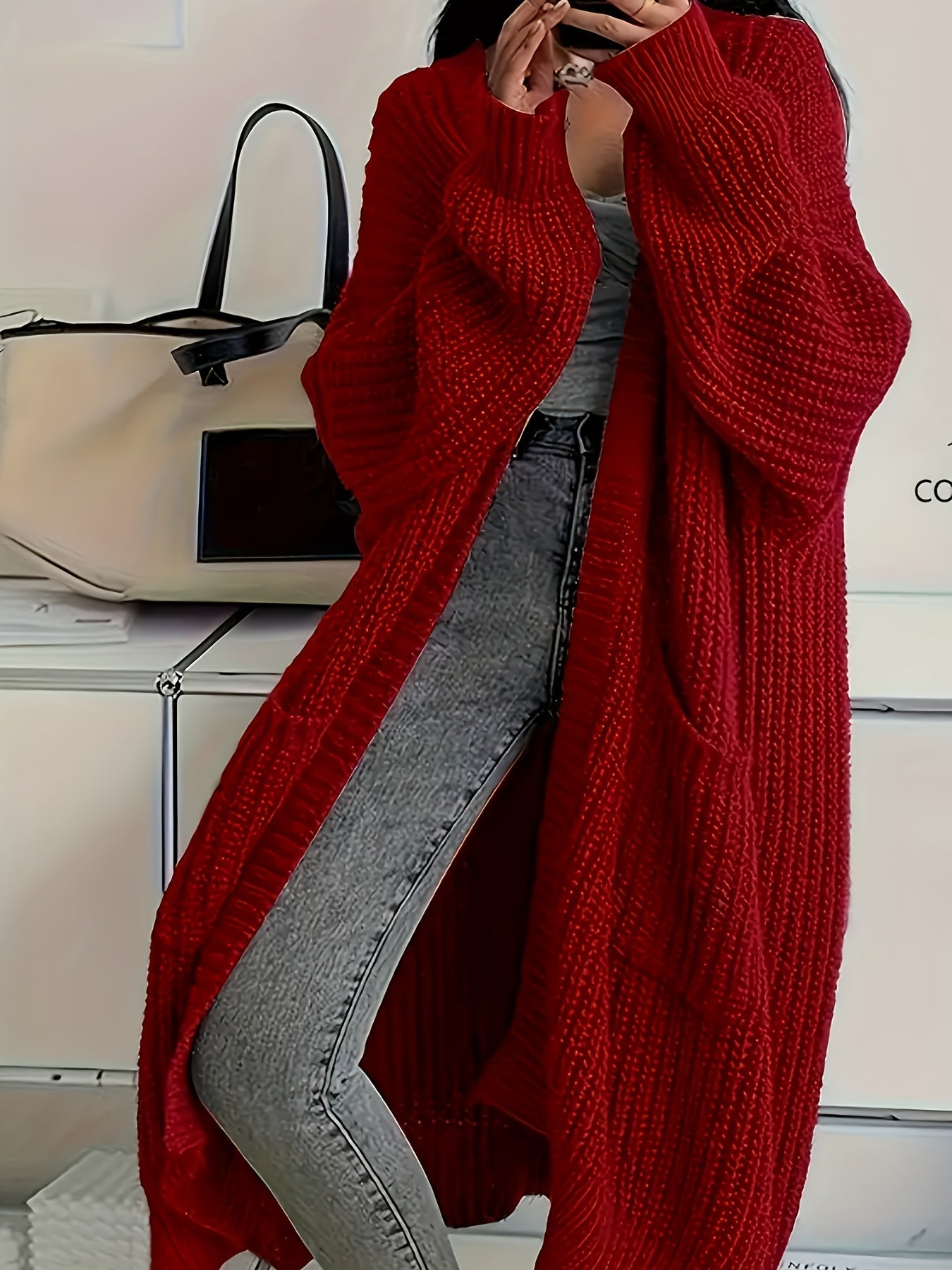 Elegant V-Neck Buttoned Cardigan