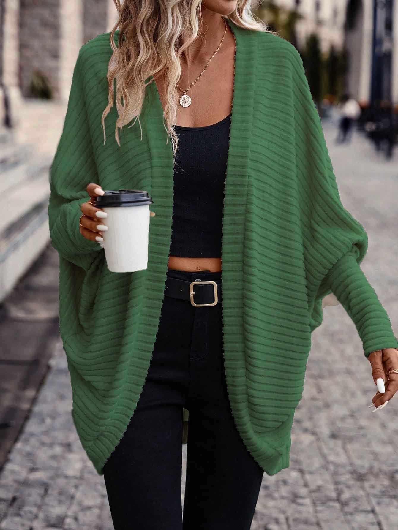 Elegant Beige Button-Up Cardigan