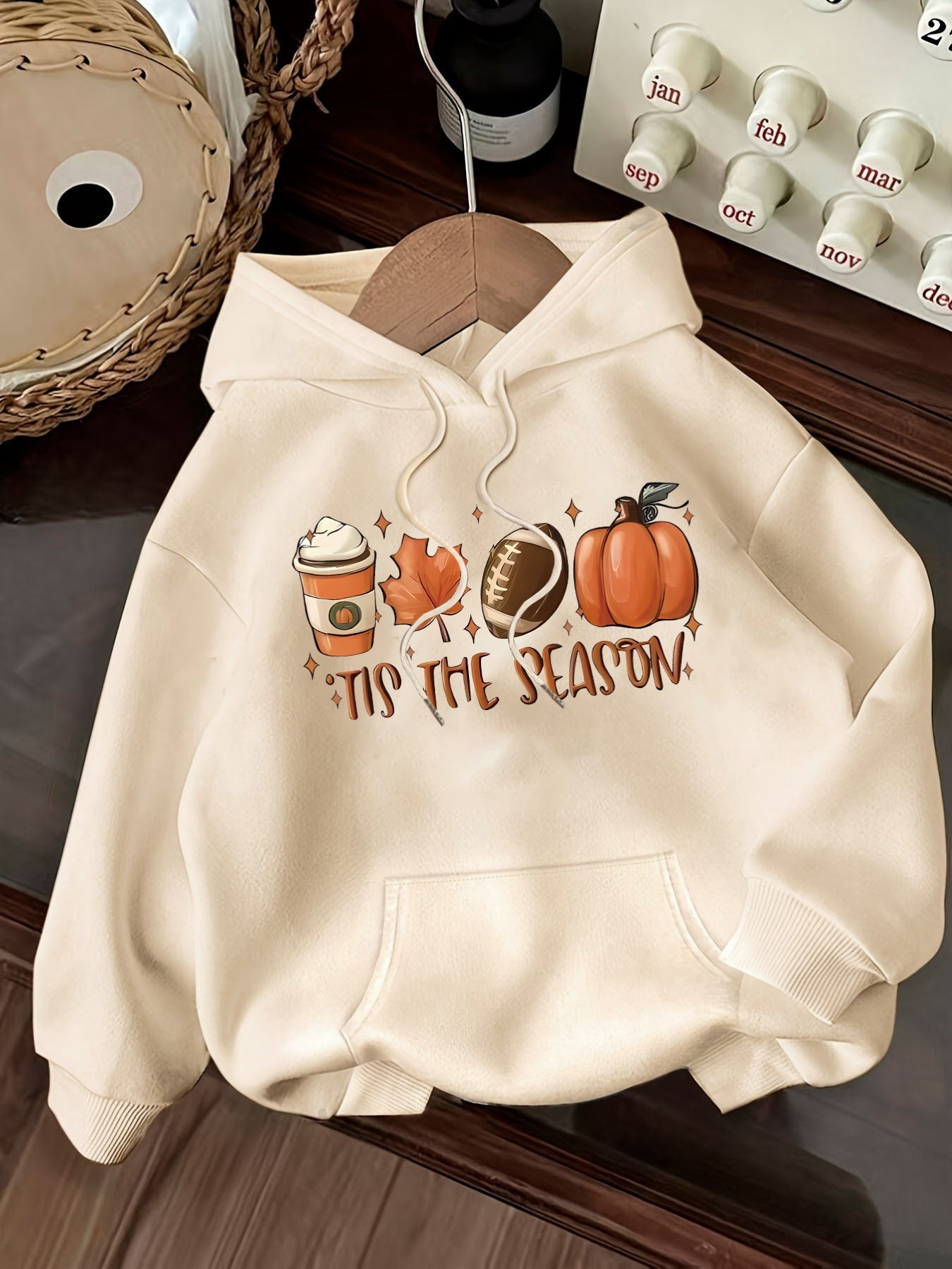 Pumpkin Spice Halloween Pullover Oversized Cozy