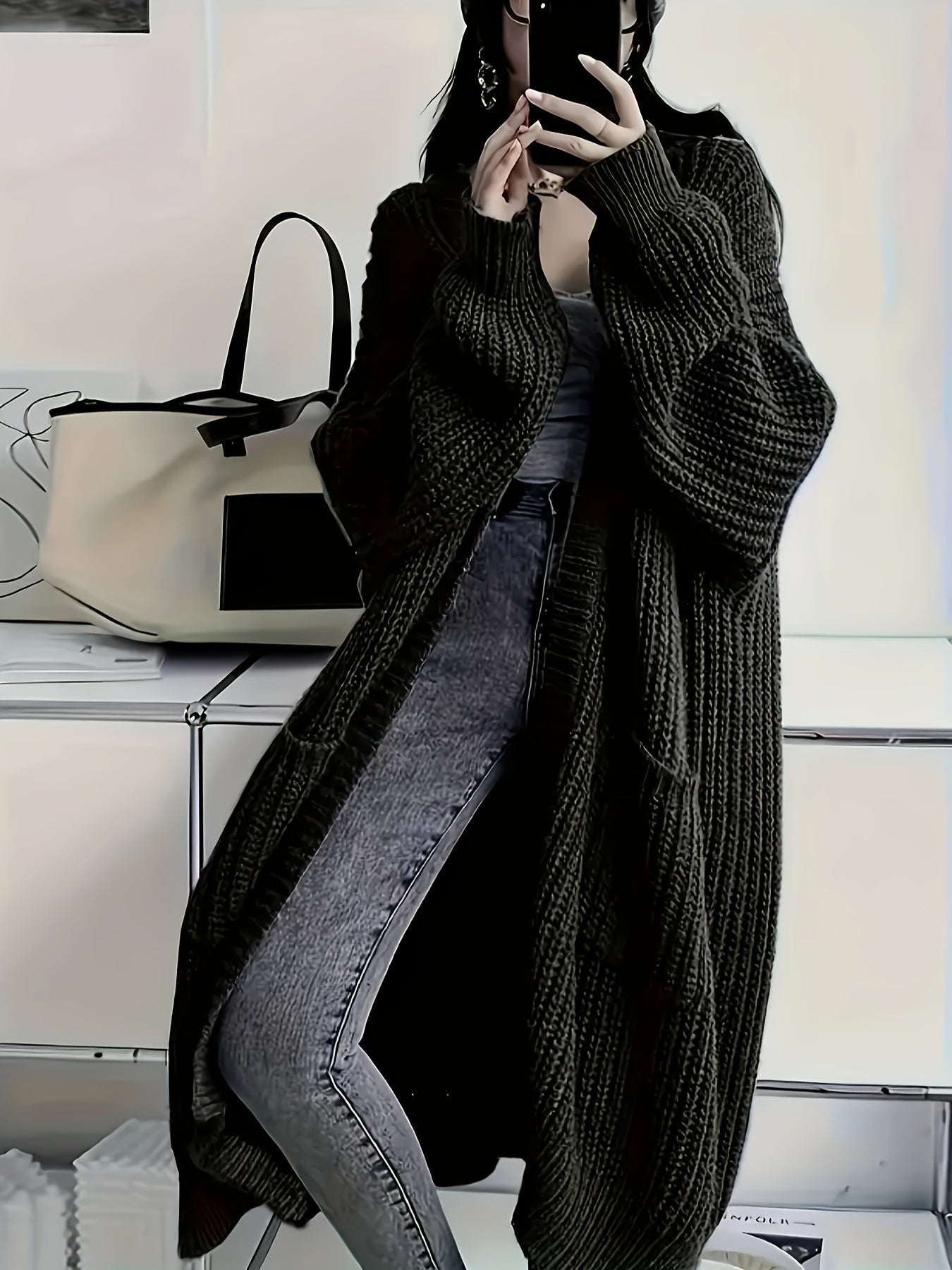 Elegant V-Neck Buttoned Cardigan