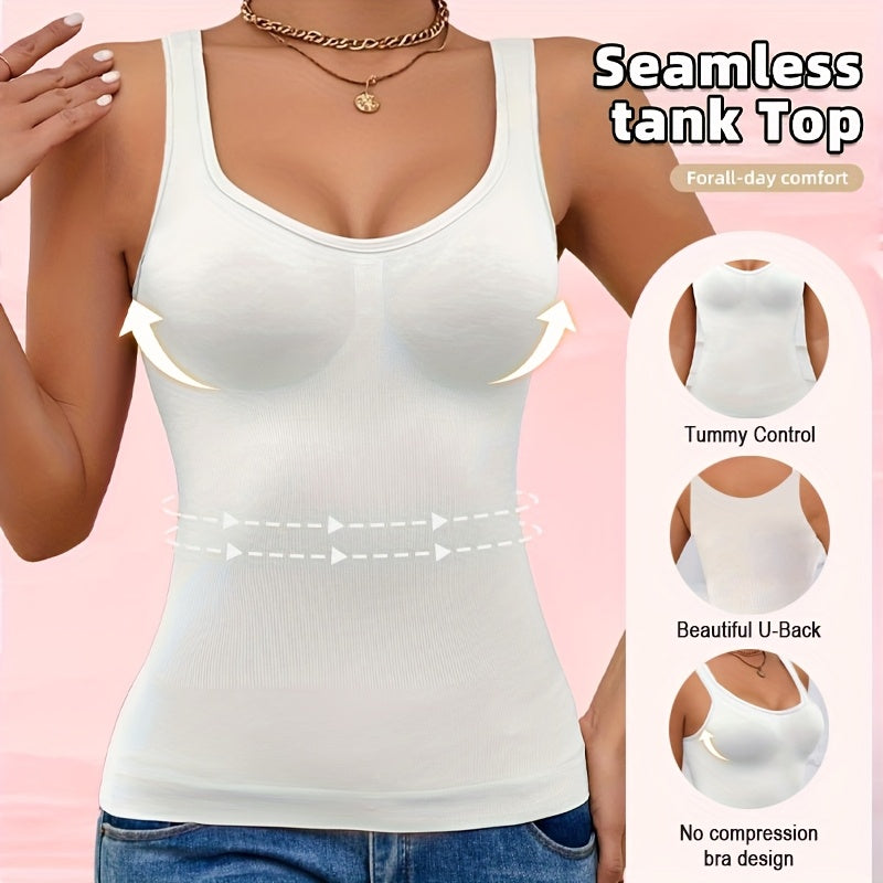 Seamless Tummy-Control Lace-Up Tank