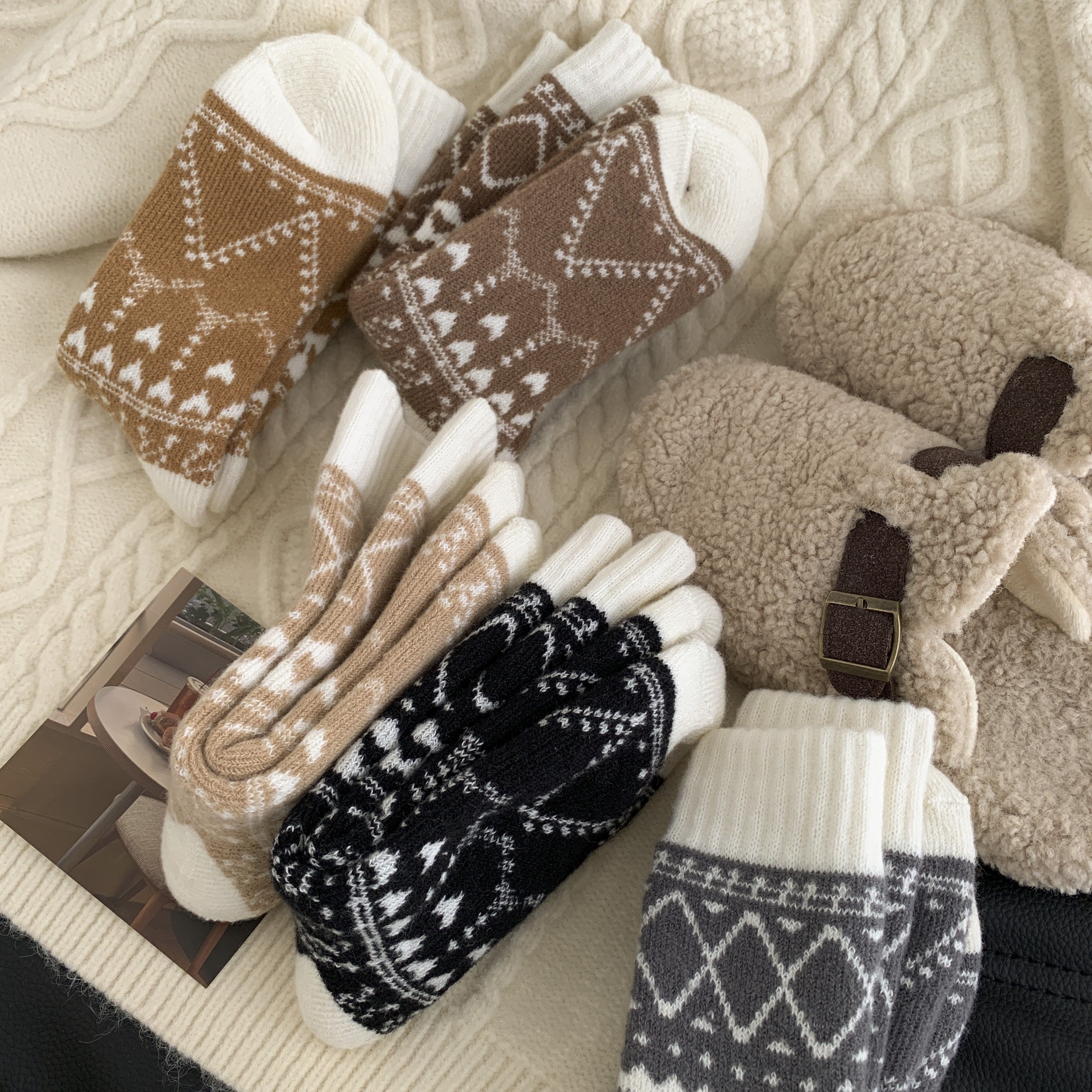 Chaussettes Chaudes Héritage Nordique — Lot de 5