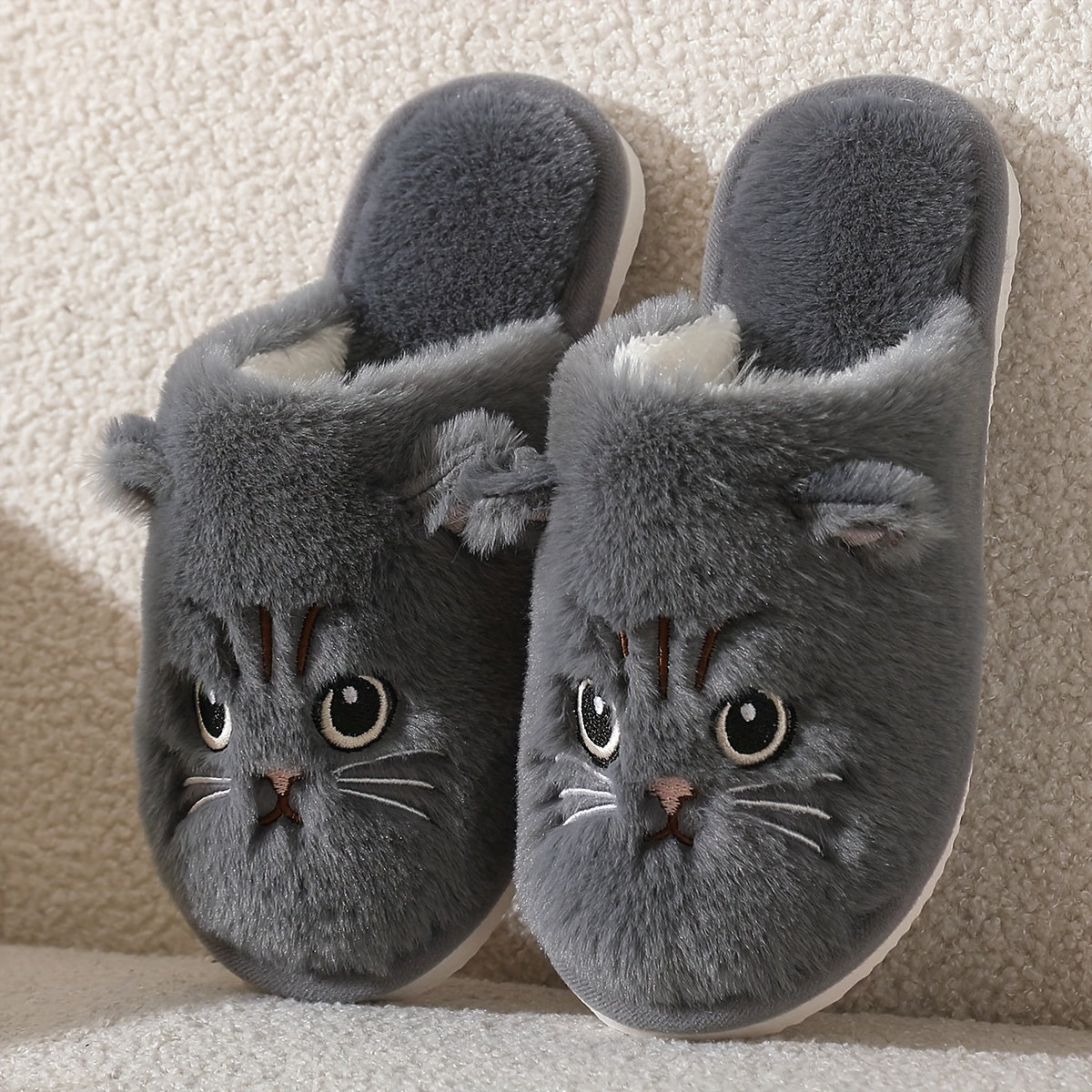 Cozy Kitty Plush Slippers