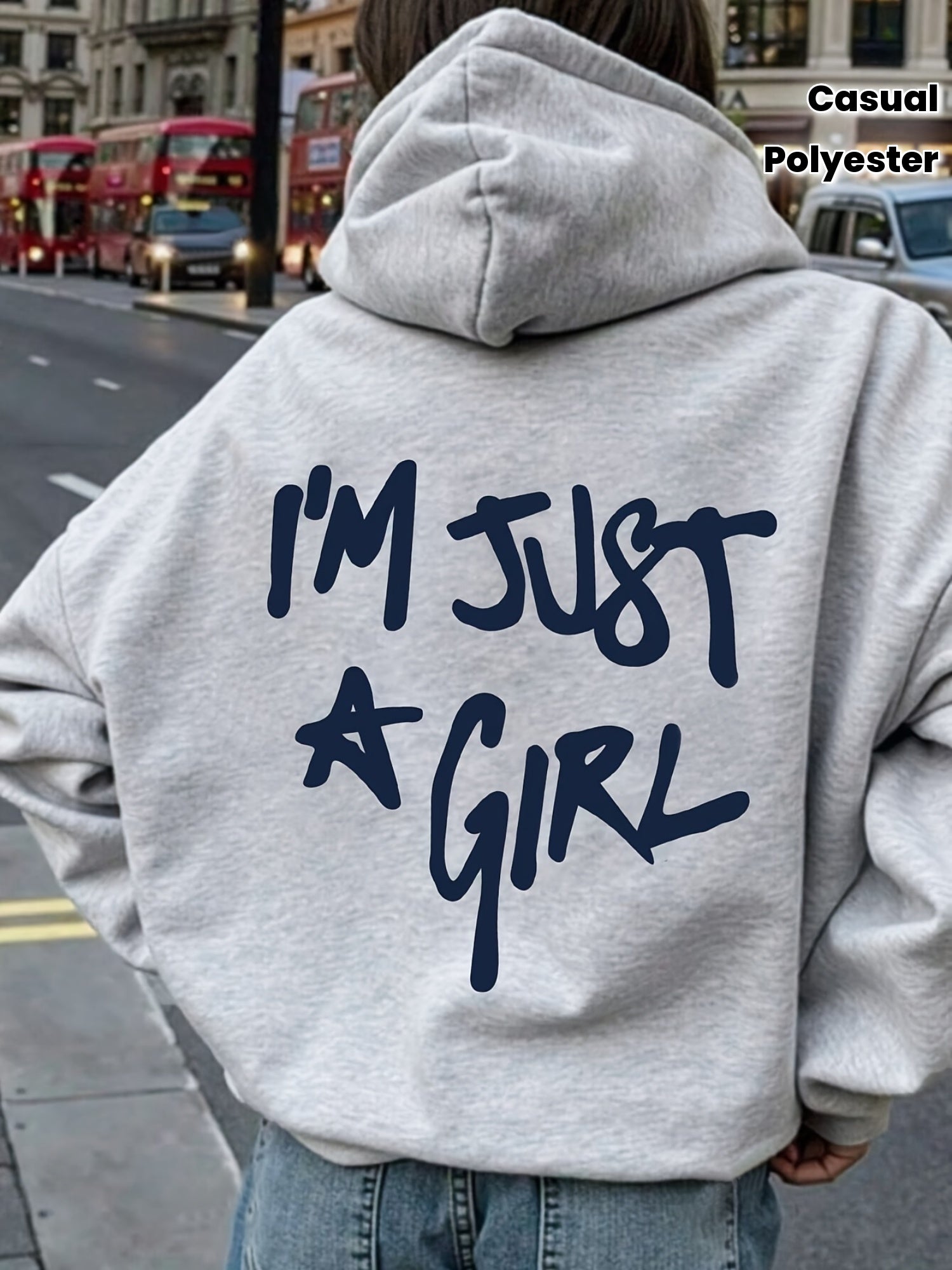 Polyester I'm Just a Girl Hoodie