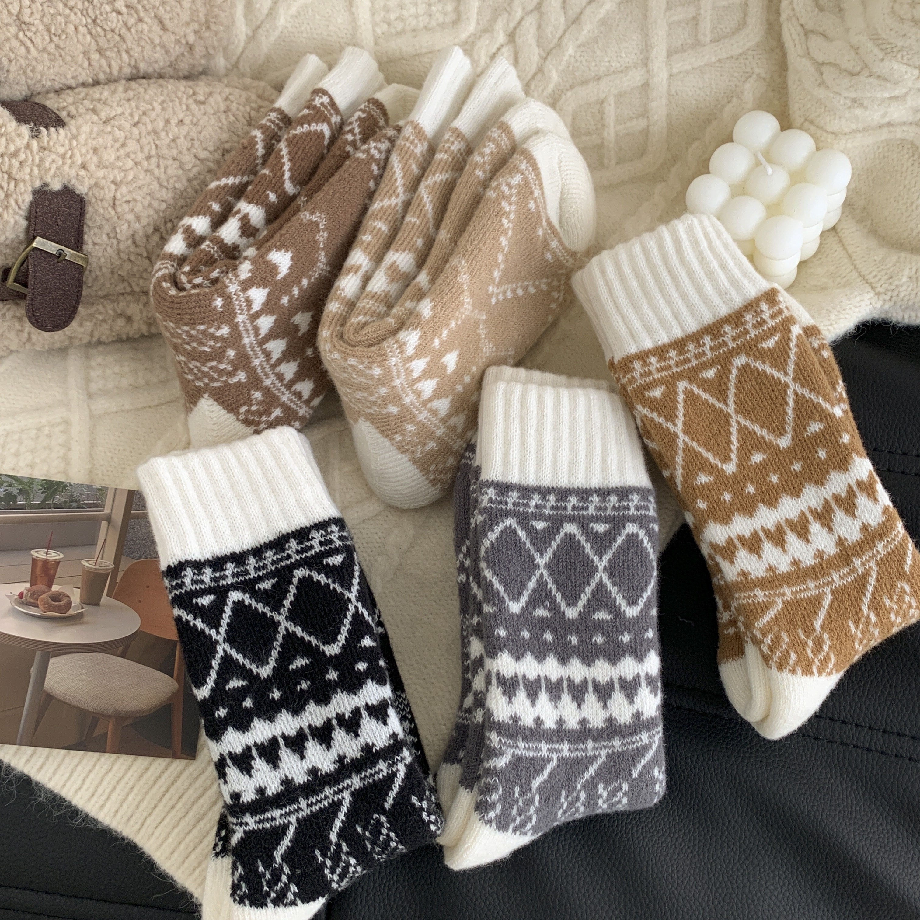 Chaussettes Chaudes Héritage Nordique — Lot de 5