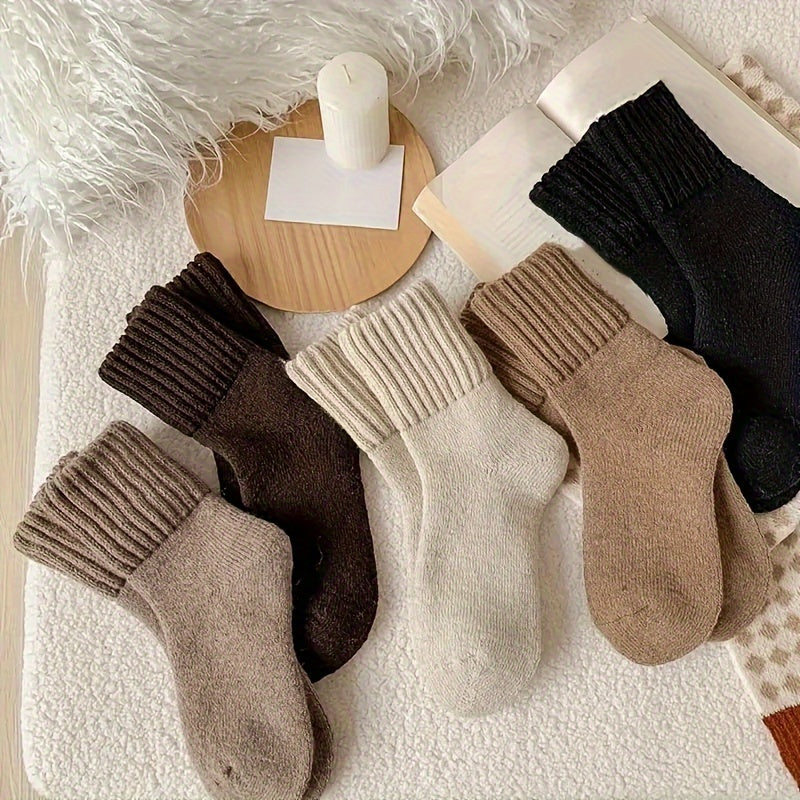 Chaussettes confort en peluche d'hiver (lot de 5)