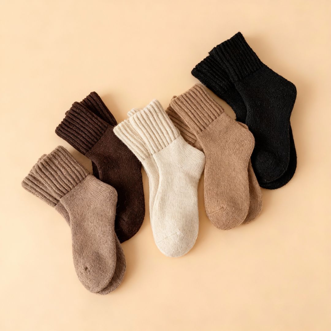 Chaussettes confort en peluche d'hiver (lot de 5)