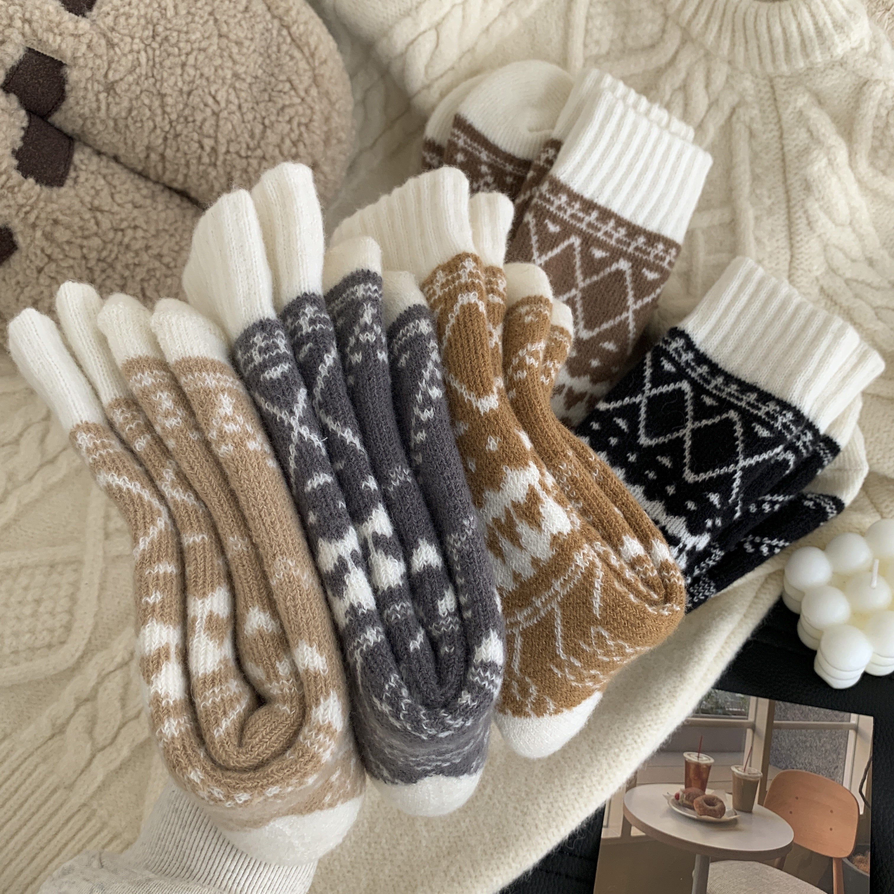 Chaussettes Chaudes Héritage Nordique — Lot de 5