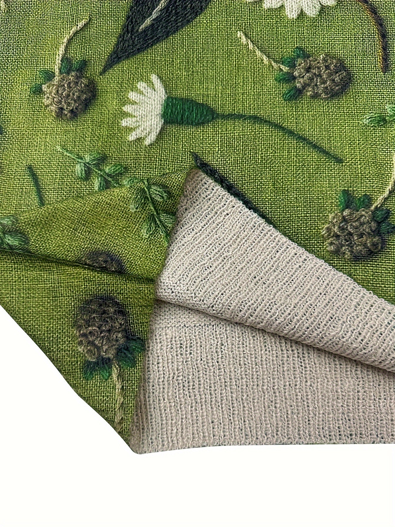 Dandelion Print Lightweight Crewneck Sweater
