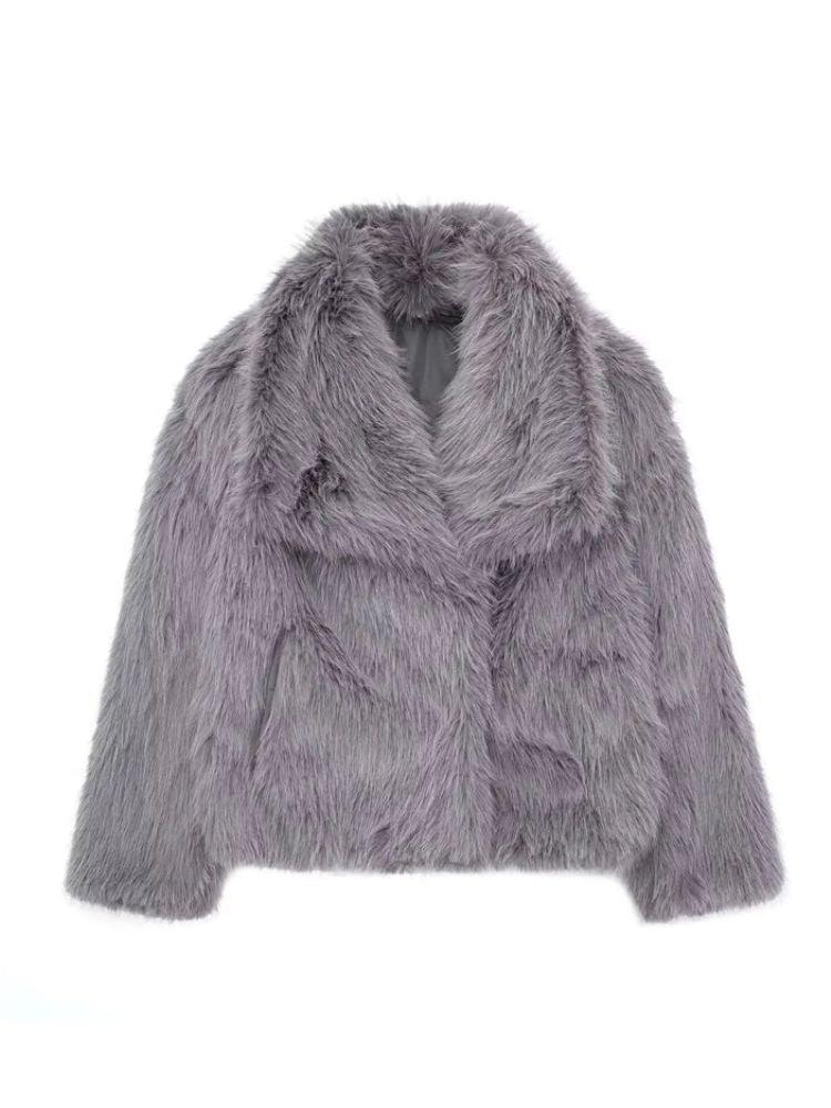 Elegance Faux Fur Coat