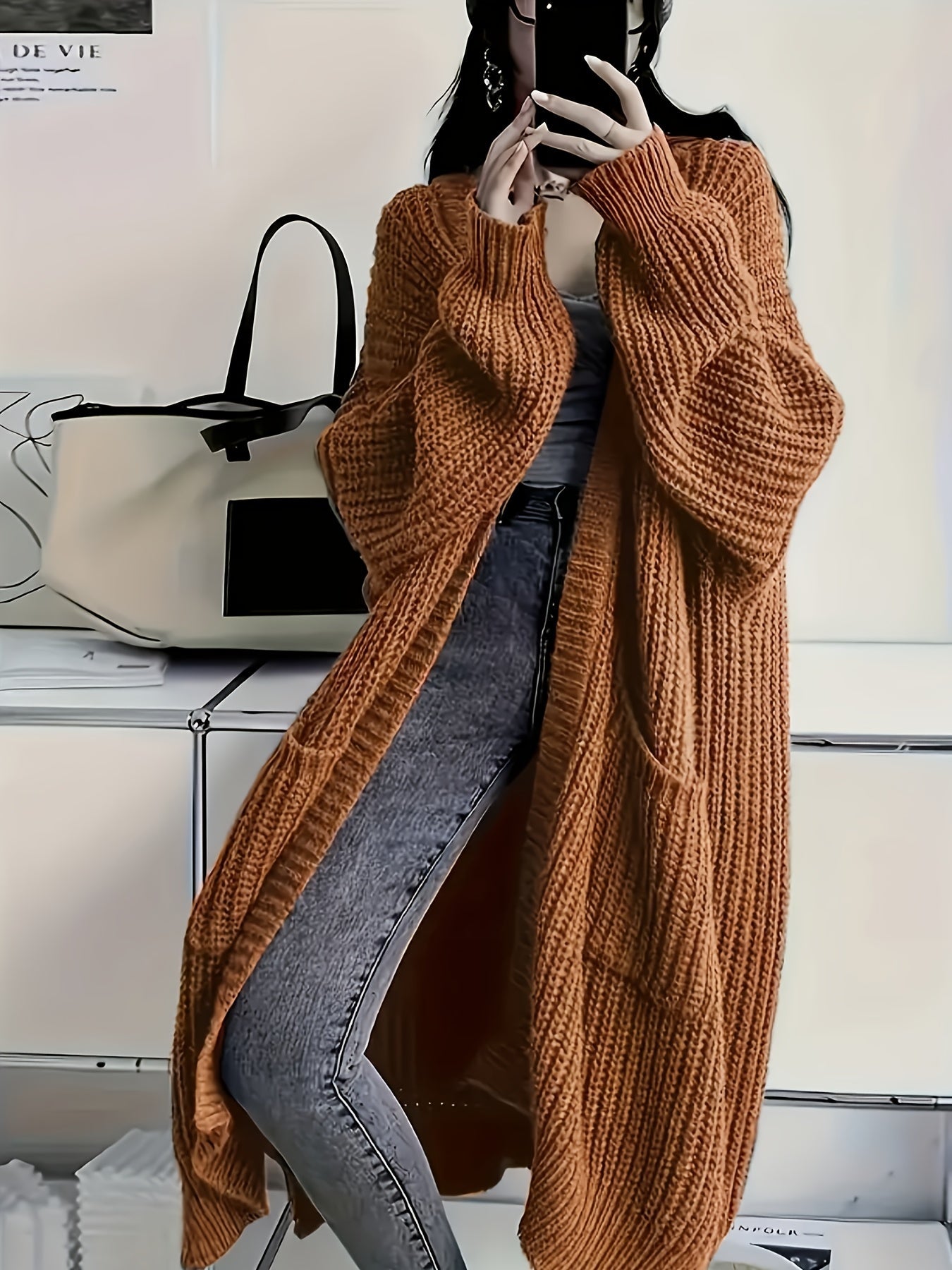 Elegant V-Neck Buttoned Cardigan