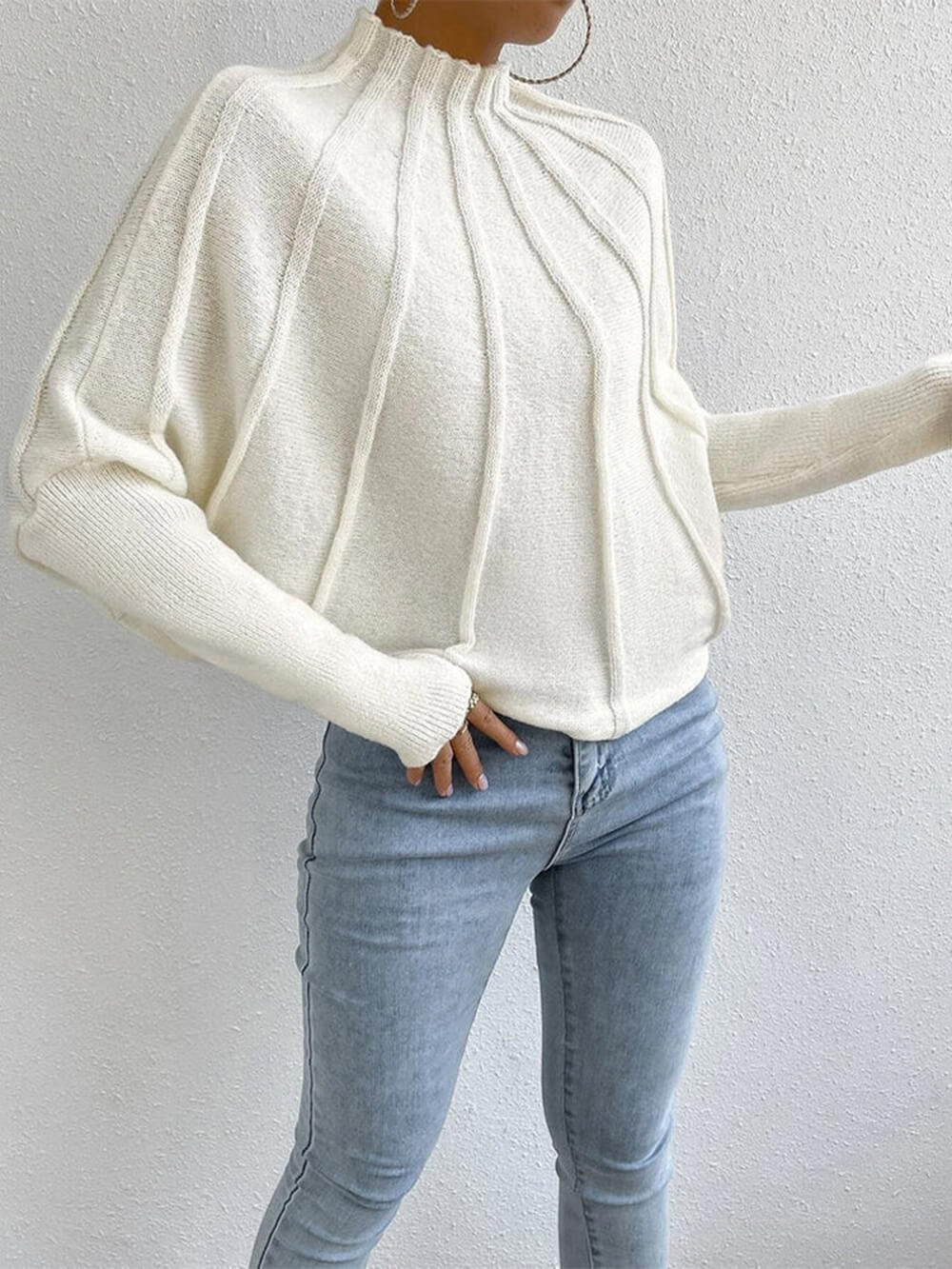 Cozy Dolman Sleeve Knit Sweater