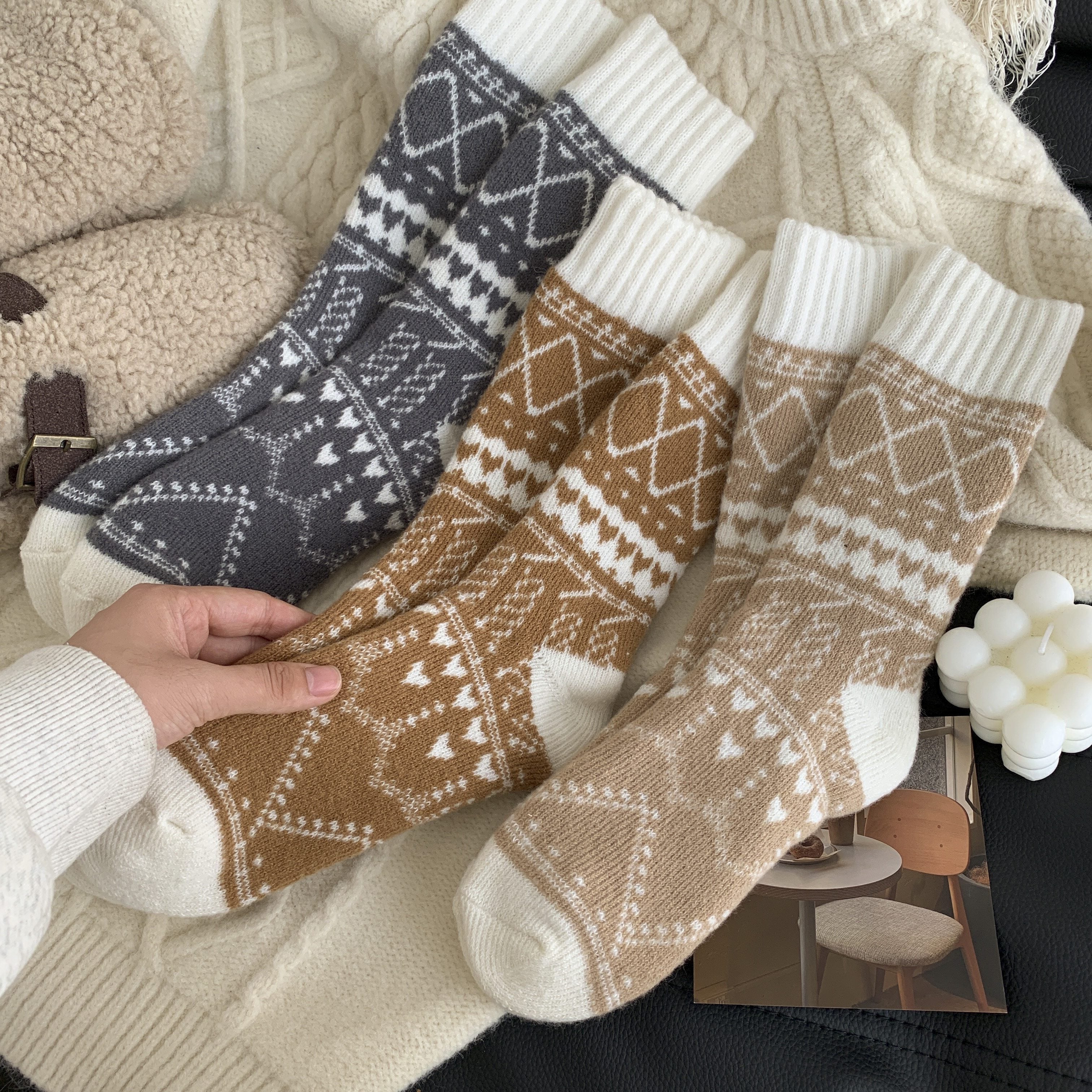 Chaussettes Chaudes Héritage Nordique — Lot de 5