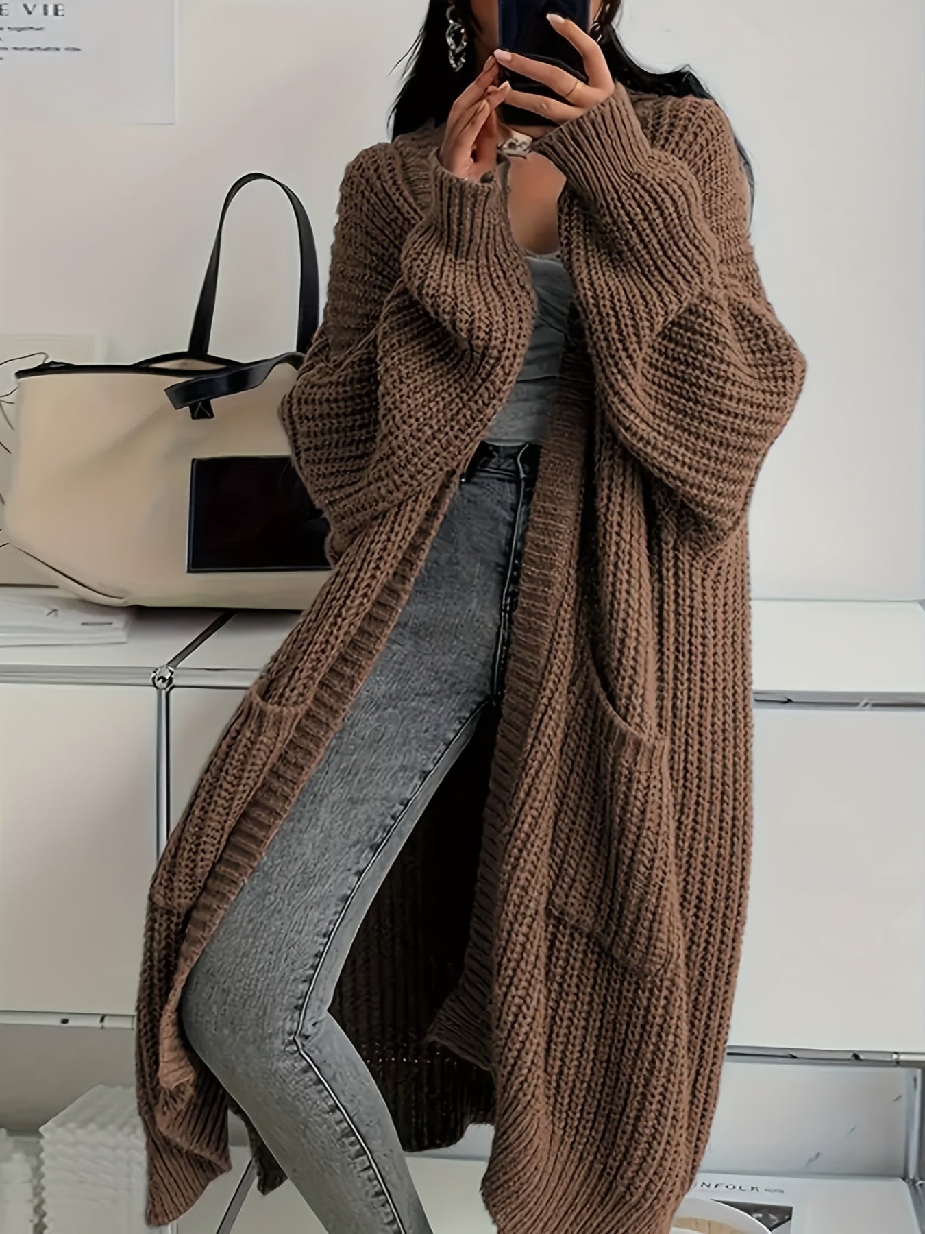 Elegant V-Neck Buttoned Cardigan