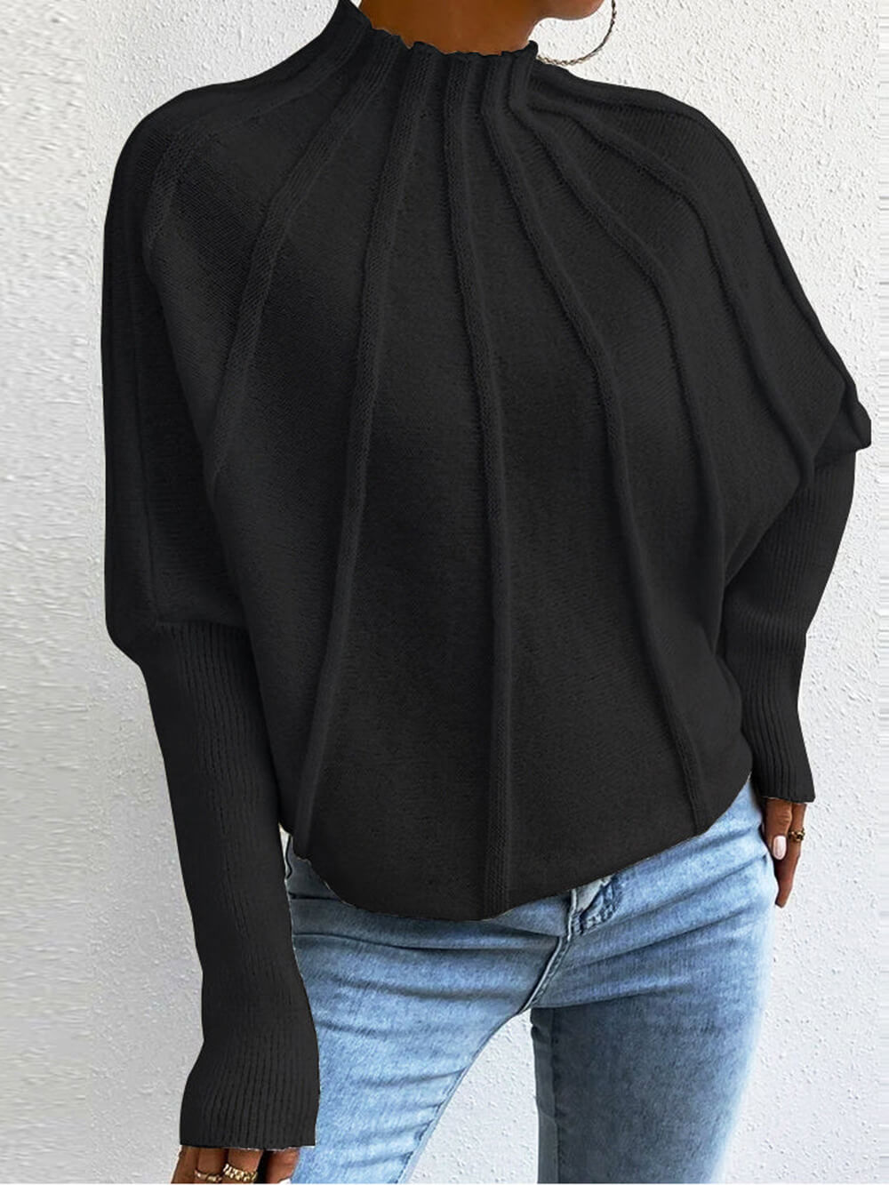 Cozy Dolman Sleeve Knit Sweater