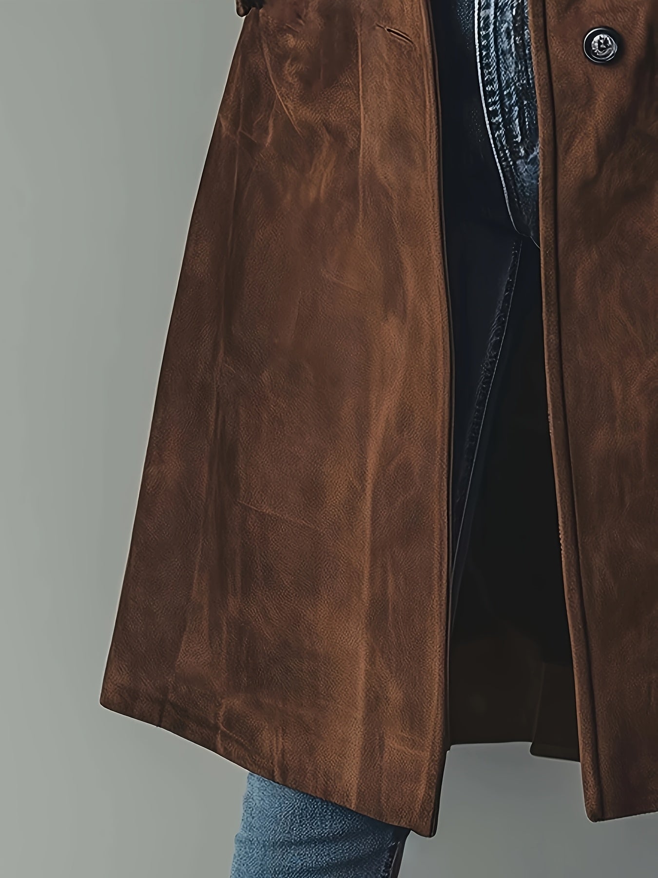 Elegant Vintage Single-Breasted Notched Lapel Coat