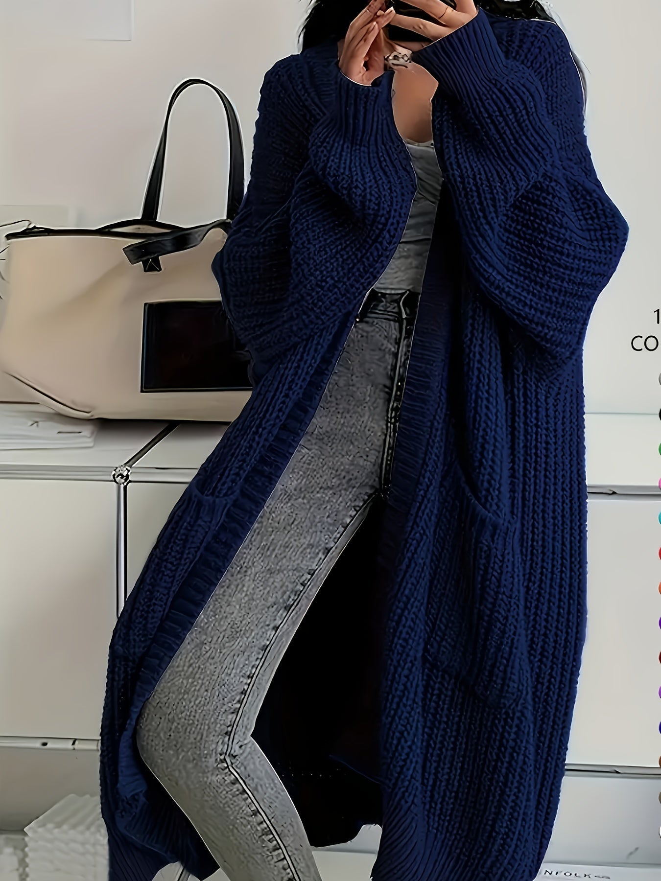 Elegant V-Neck Buttoned Cardigan