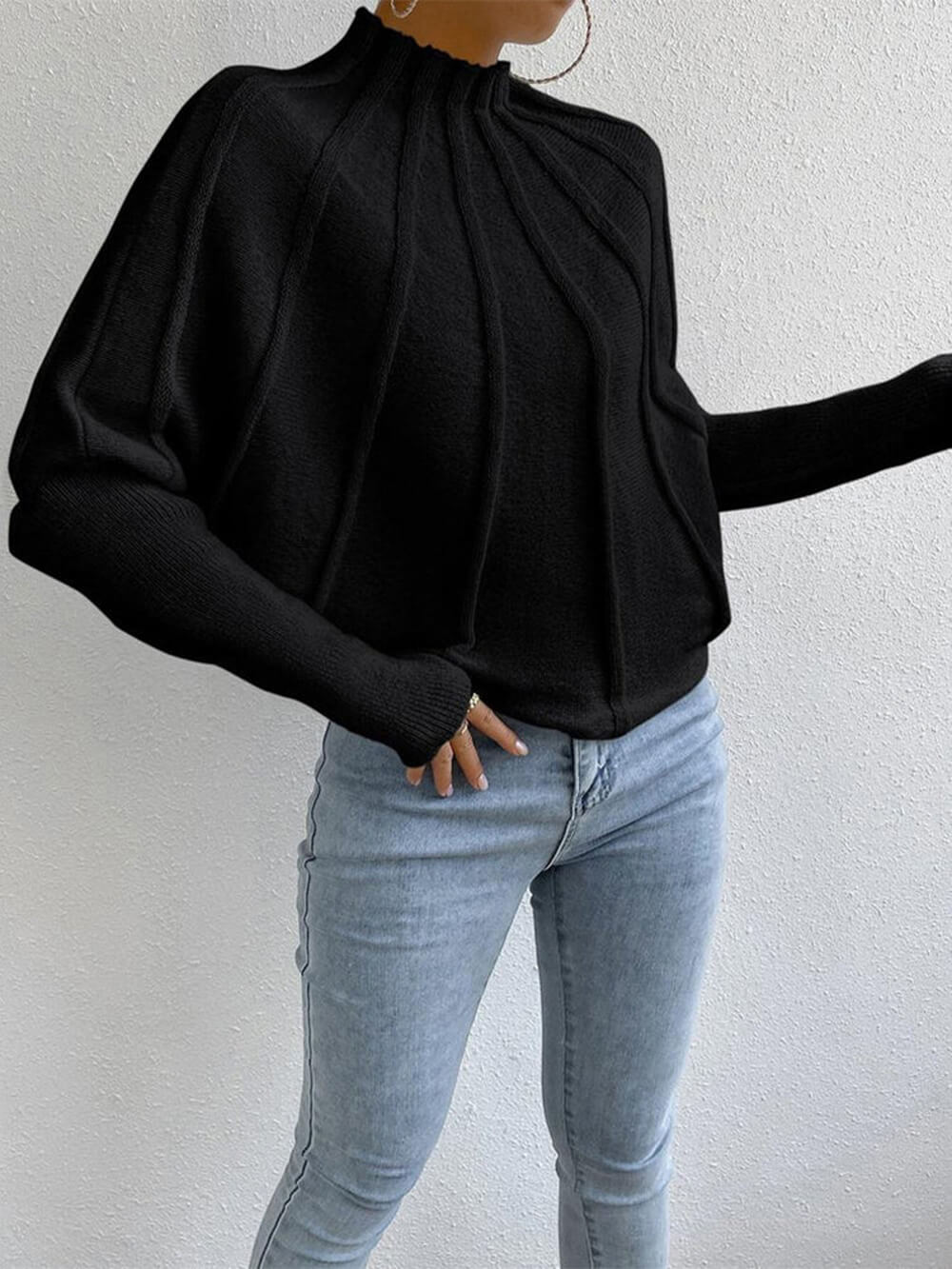 Cozy Dolman Sleeve Knit Sweater