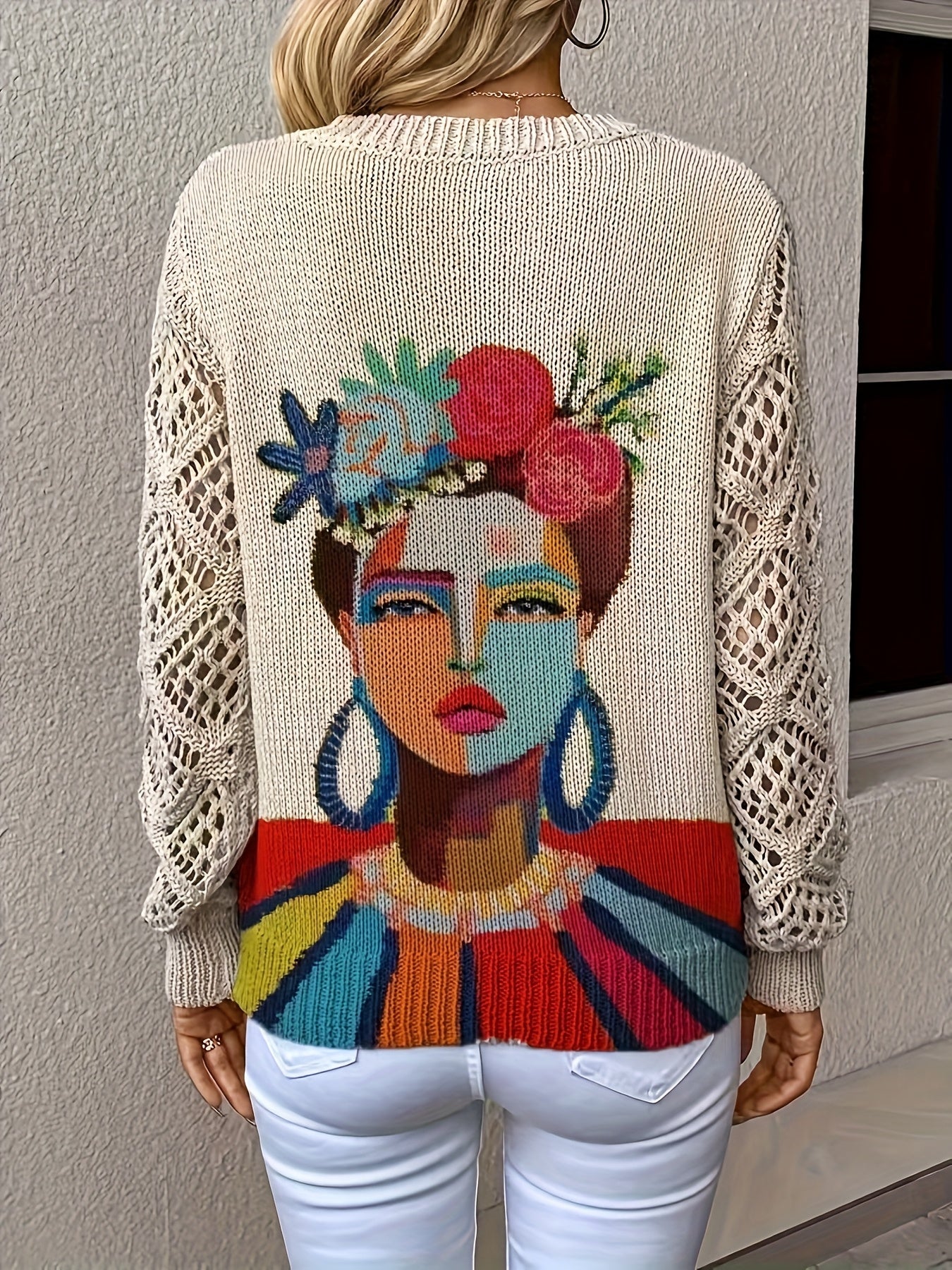 All-Season Boho V-Neck Printed Top