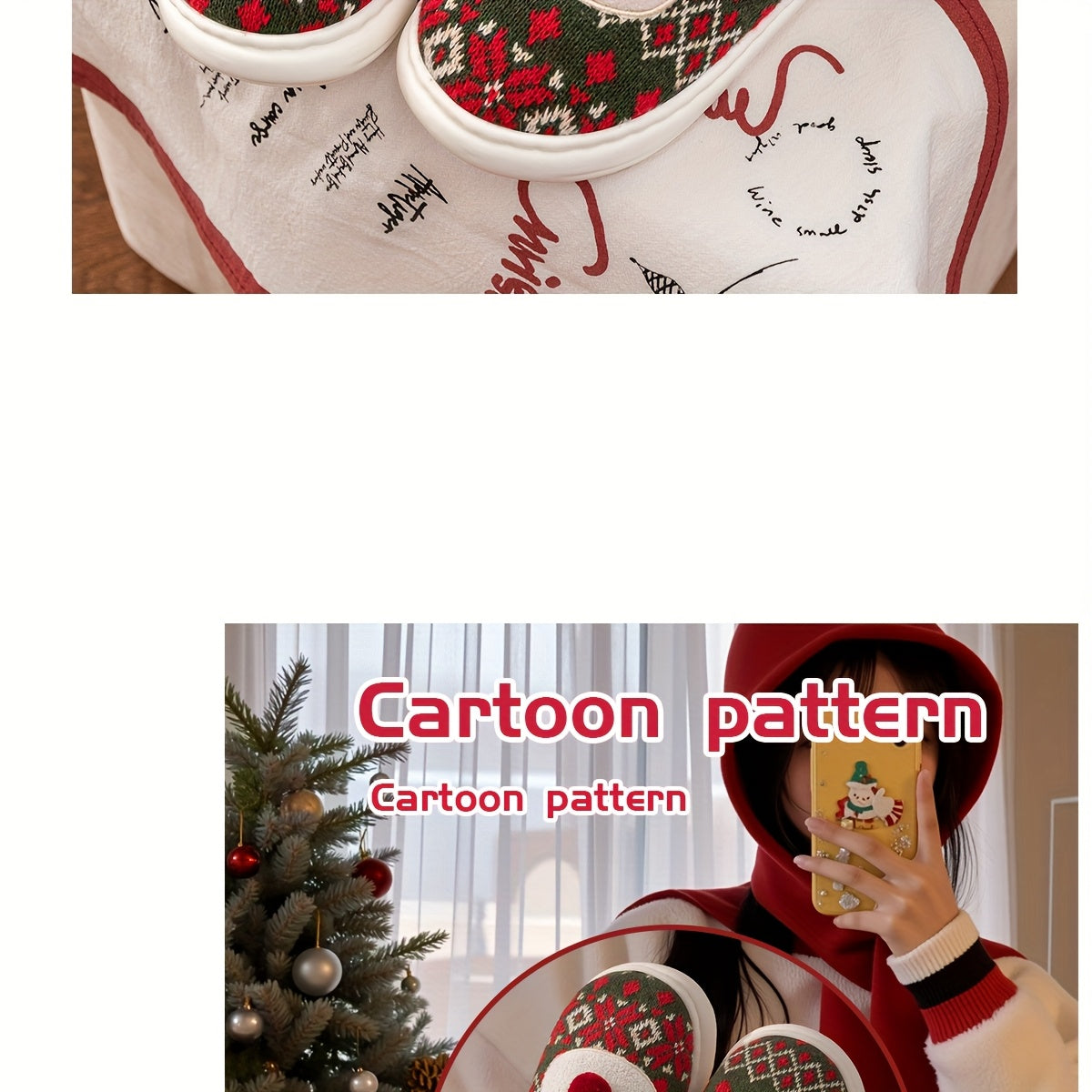 Chaussons Douillets Renne Joyeux