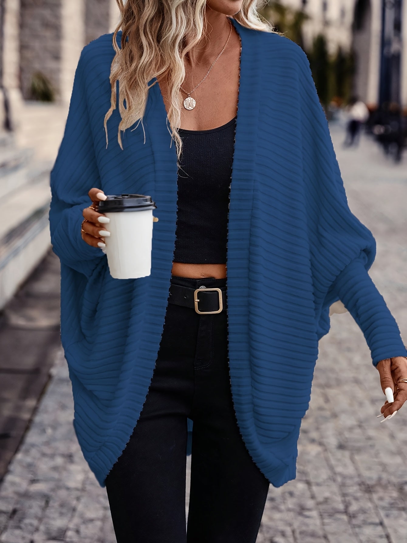 Elegant Beige Button-Up Cardigan
