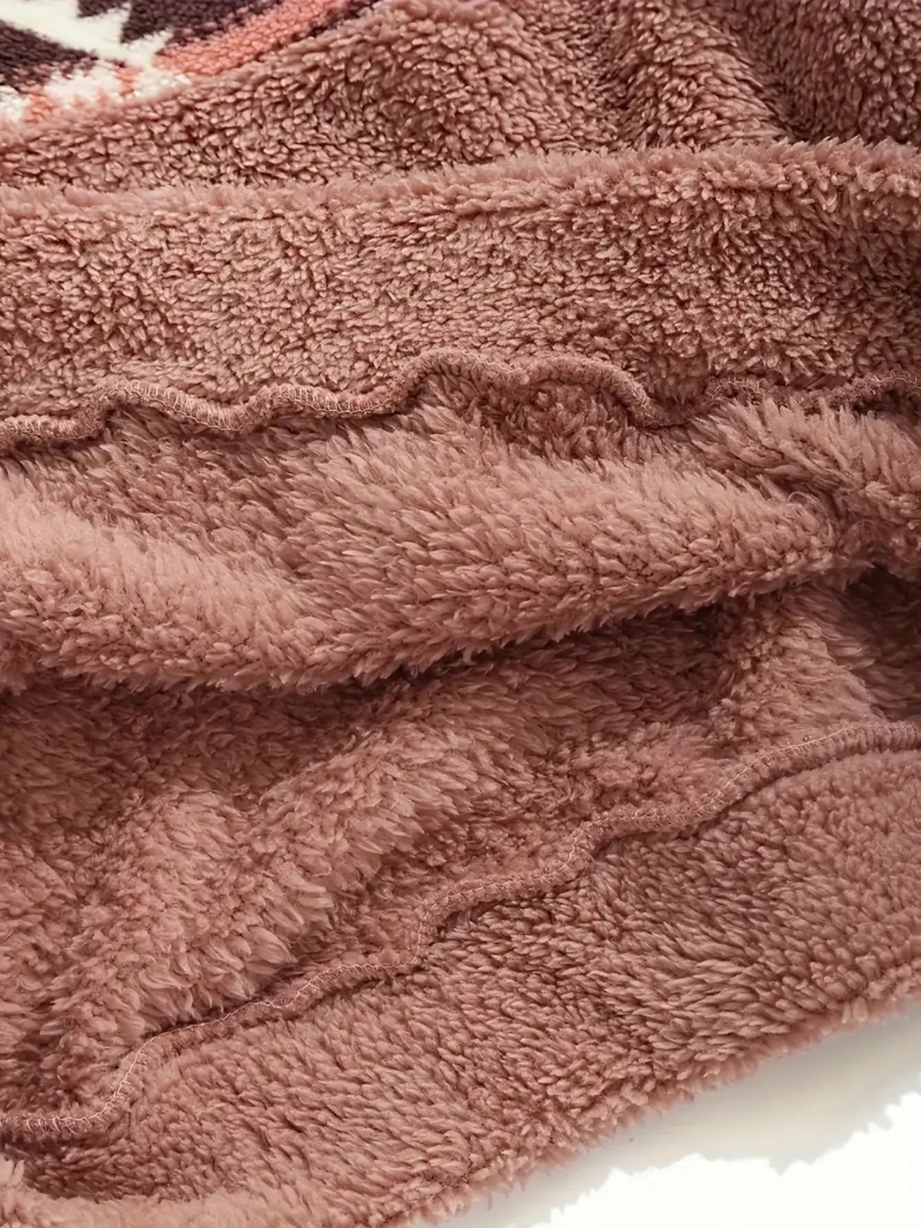 Aztec Patterned Teddy Fleece