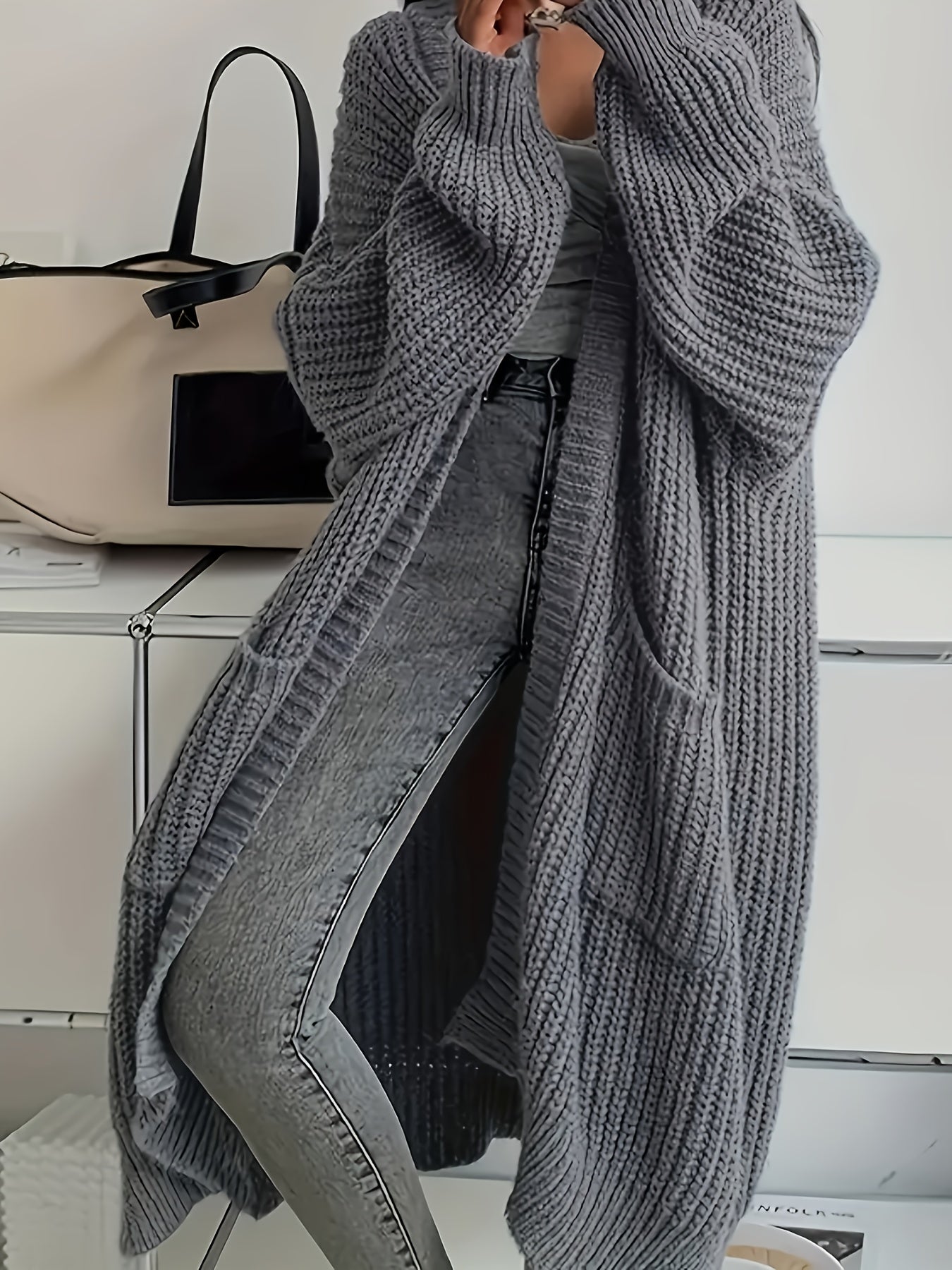 Elegant V-Neck Buttoned Cardigan