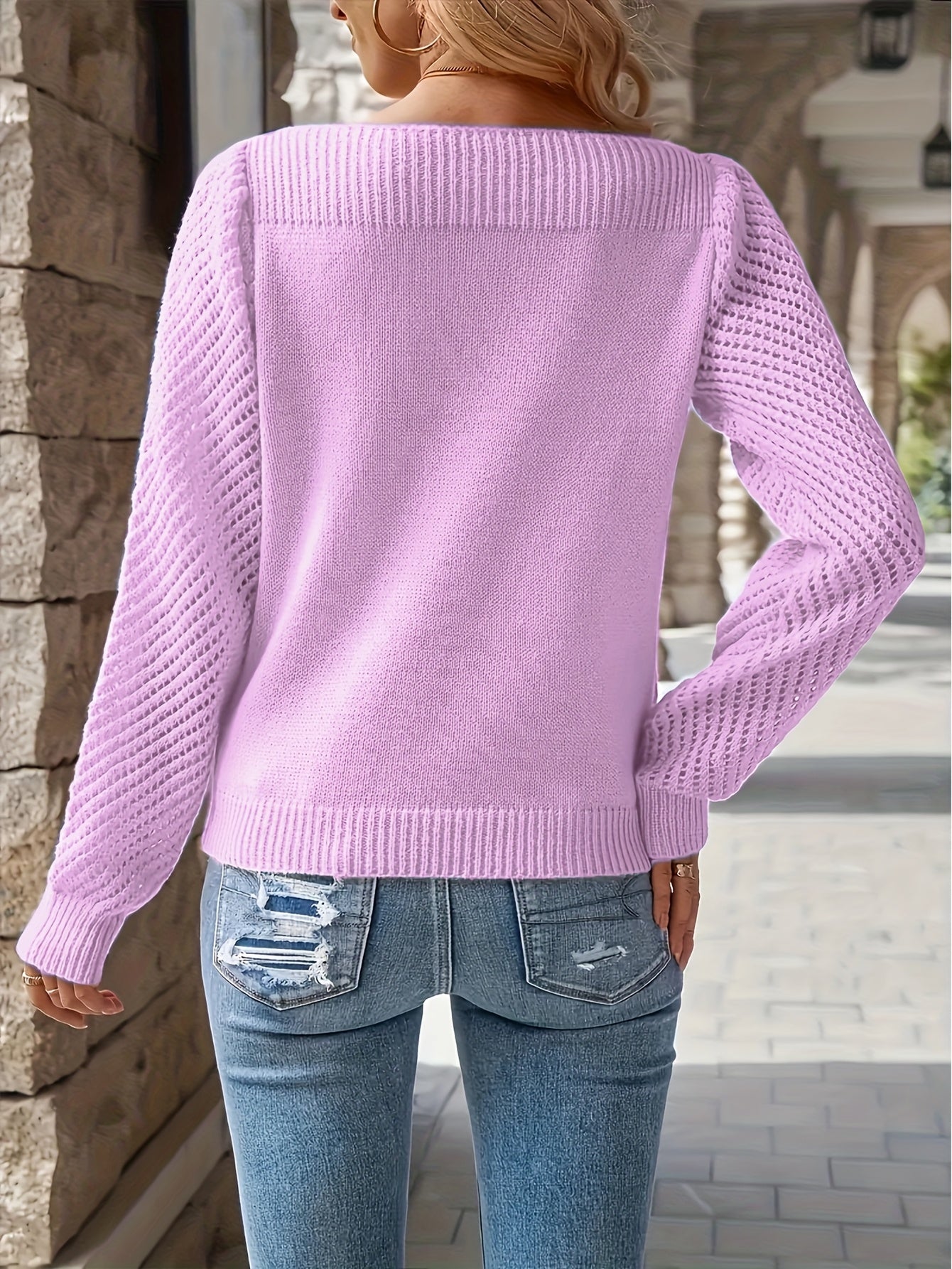 Elegant Middle Eastern Knit Crewneck Pullover