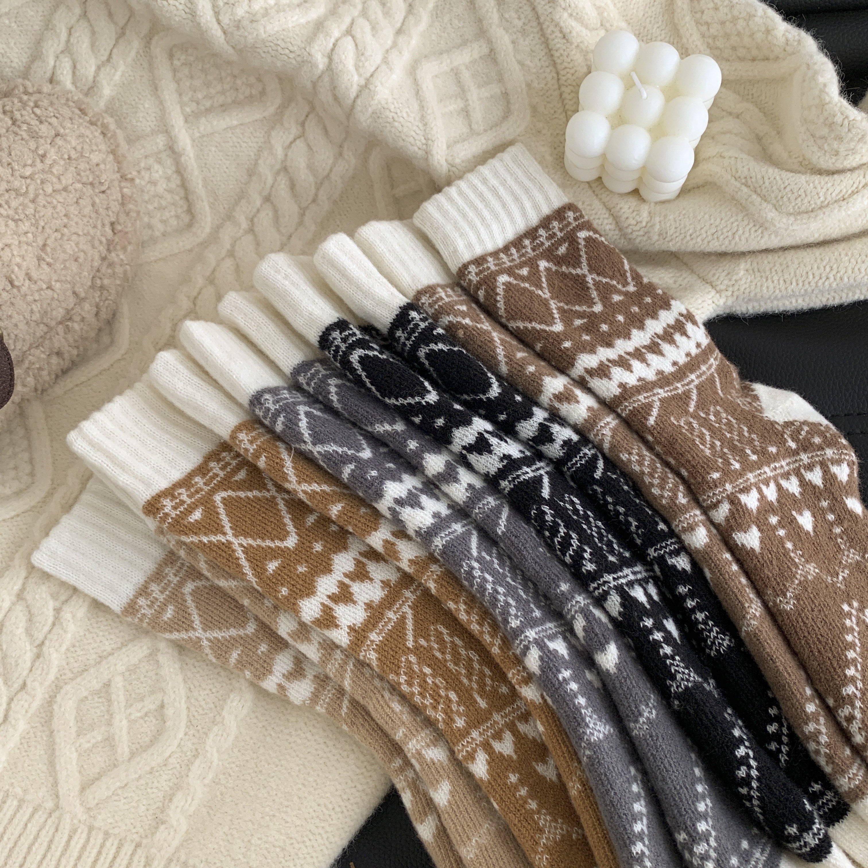 Chaussettes Chaudes Héritage Nordique — Lot de 5