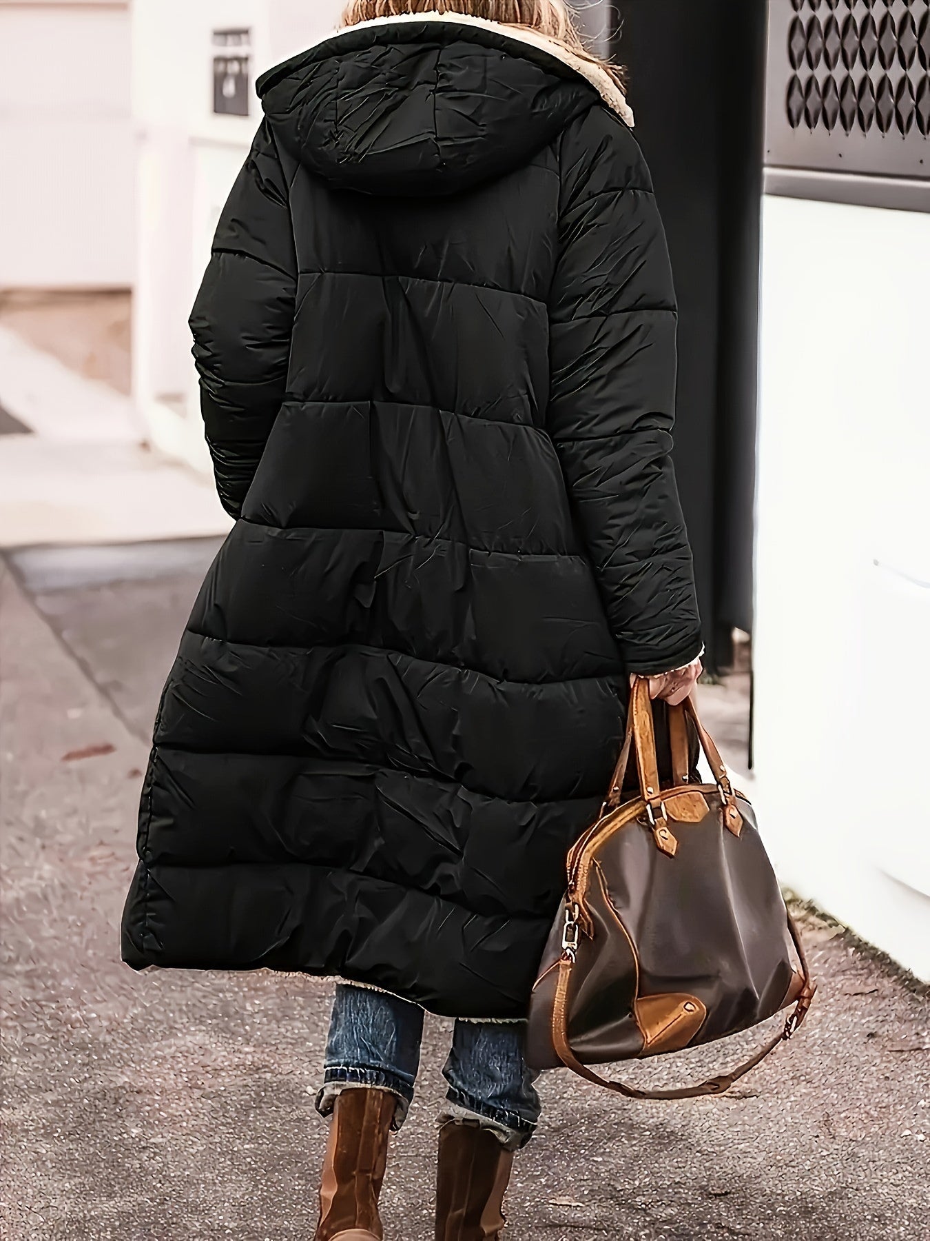 Reversible Fleece-Lined Long Zip Coat